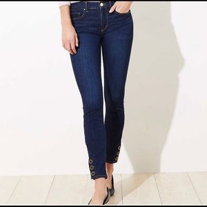 NWT Ann Taylor Loft Slim Pocket Skinny Jeans Sz 26